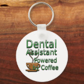 Assistentin mit Kaffee Schlüsselanhänger (Vorderseite)