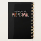 Assistentin Principal Leopard Print Funny Geschenk Planer (Rückseite)