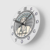 Assistentin Runde Wanduhr (Winkel)