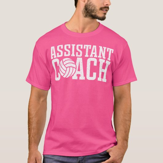 Assistentin Volleyball Coach T-Shirt (Vorderseite)