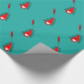 Assistenzarzt-Blut-Tropfen-Kunst Geschenkpapier (Ecke)