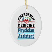 Assistenzarzt für Notfallmedizin Keramik Ornament (Rechts)