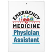 Assistenzarzt für Notfallmedizin Klemmbrett (Rückseite)