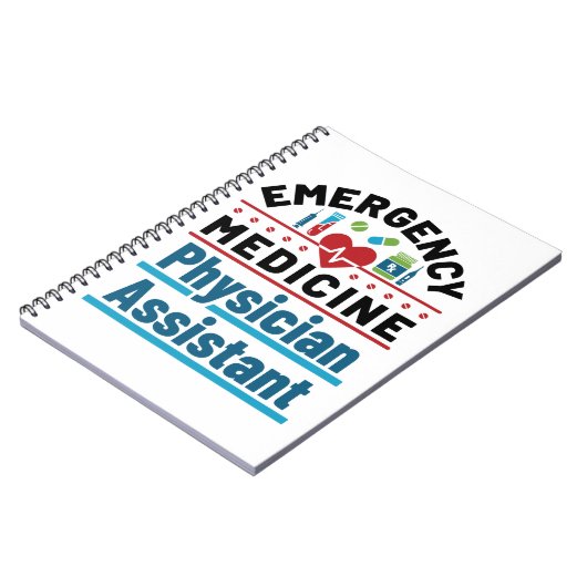 Assistenzarzt für Notfallmedizin Notizblock (Linke Seite)