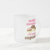 Assistenzarzt-(lustiges) Geschenk Mattglastasse (VorderseiteRechts)