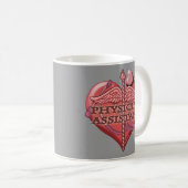 Assistenzärztin Caduceus Tasse Herz (VorderseiteRechts)