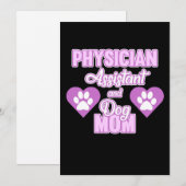 Assistenzärztin Hund Lover Mama PA Schule Studen Dankeskarte (Vorne/Hinten)