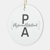 Assistenzärztin Keramik Ornament (Links)