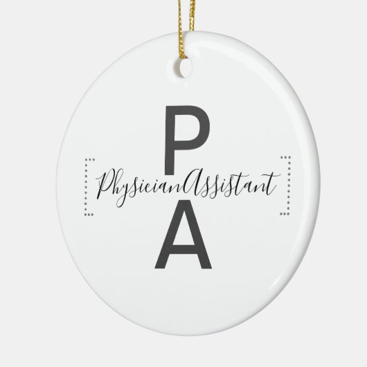 Assistenzärztin Keramik Ornament (Links)