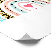 Assistenzärztin Leopard Rainbow Aufwertung W Poster (Ecke)