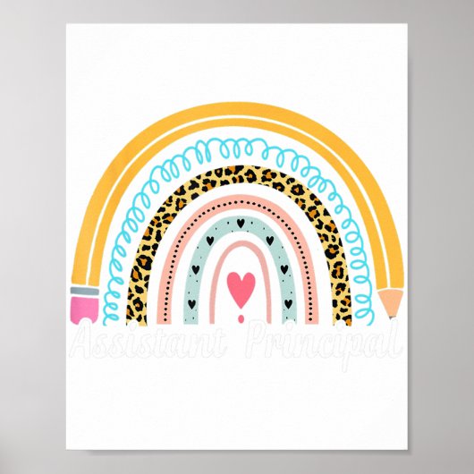 Assistenzärztin Leopard Rainbow Aufwertung W Poster (Vorne)