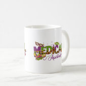 Assistenzärztin - Mardi Gras Kaffeetasse (VorderseiteRechts)