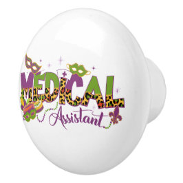 Assistenzärztin - Mardi Gras Keramikknauf