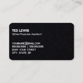 Assistenzärztin PA-C Visitenkarte (Rückseite)