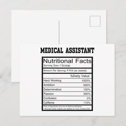 Assistenzärztin Postkarte (Vorne/Hinten)