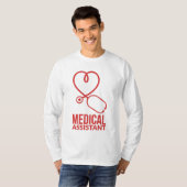 Assistenzärztin RN Nurse Stethoscope T-Shirt (Vorne ganz)