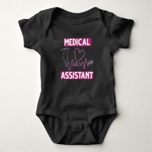 Assistenzärztin Stethoscope Nurse Baby Strampler