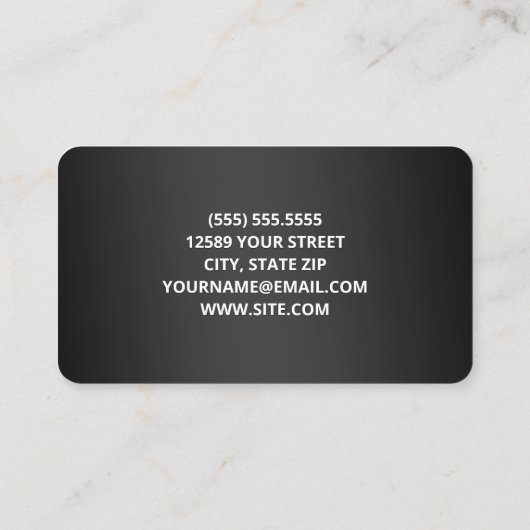 Assistenzärztin Visitenkarte (Rückseite)