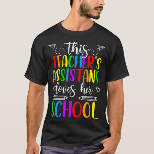 Assistenzassistent Beste Lehrer Assistentin Lehrer T-Shirt