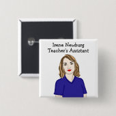 Assistenzerkennung des personalisierten Lehrers Button (Vorne & Hinten)