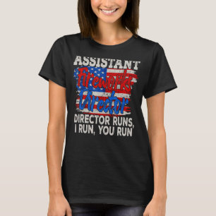Assistenzfeuerwerk Direktor Usa Independence Day T-Shirt