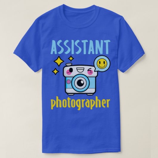 Assistenzfotograf Kinder Kinderkinderkamera T-Shirt (Design vorne)