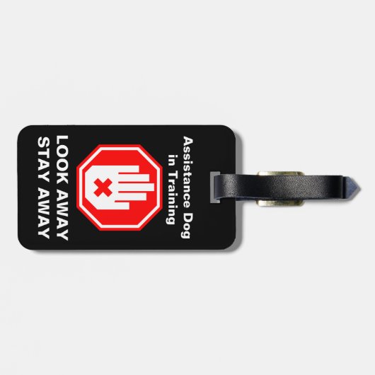 Assistenzhund in Training Hang Tag Gepäckanhänger (Rückseite horizontal)