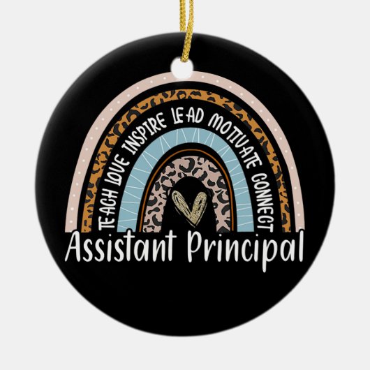 Assistenzkraft Funny Job Title School Keramik Ornament (Vorne)
