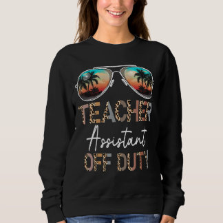 Assistenzkraft für Leopard-Sonnenbrille Sweatshirt