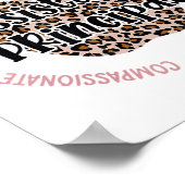 Assistenzkraft Leopard Apple Job Title School Poster (Ecke)