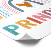 Assistenzkraft Rainbow Funny Job Title School Poster (Ecke)