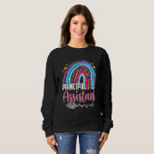 Assistenzkraft Rainbow Job Title School Sweatshirt (Vorne ganz)
