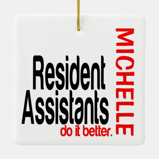 Assistenzkräfte machen es besser keramikornament (Rückseite)