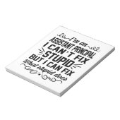 Assistenzprinzips Notepad Funny Birthday Geschenke Notizblock (Rotiert)