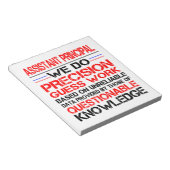 Assistenzprinzips Notepad Funny Birthday Geschenke Notizblock (angewinkelt)