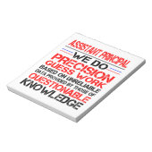 Assistenzprinzips Notepad Funny Birthday Geschenke Notizblock (Rotiert)