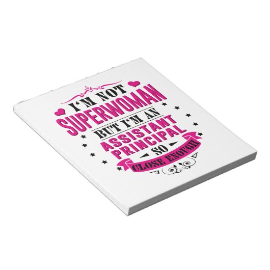 Assistenzprinzips Notepad Funny Birthday Geschenke Notizblock (angewinkelt)