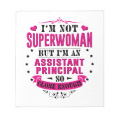 Assistenzprinzips Notepad Funny Birthday Geschenke Notizblock (Vorderseite)