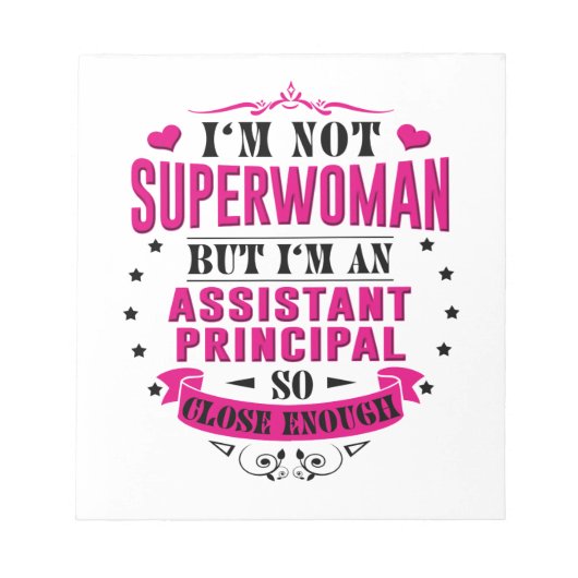 Assistenzprinzips Notepad Funny Birthday Geschenke Notizblock (Vorderseite)