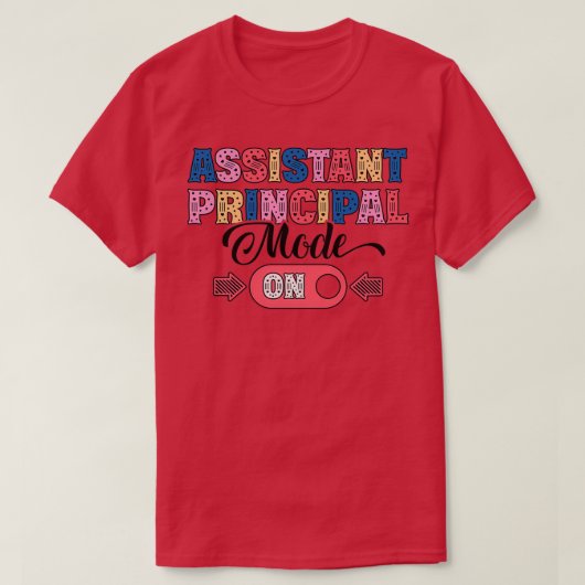 Assistenzprinzips wird für Sie Schulleiter T-Shirt (Design vorne)