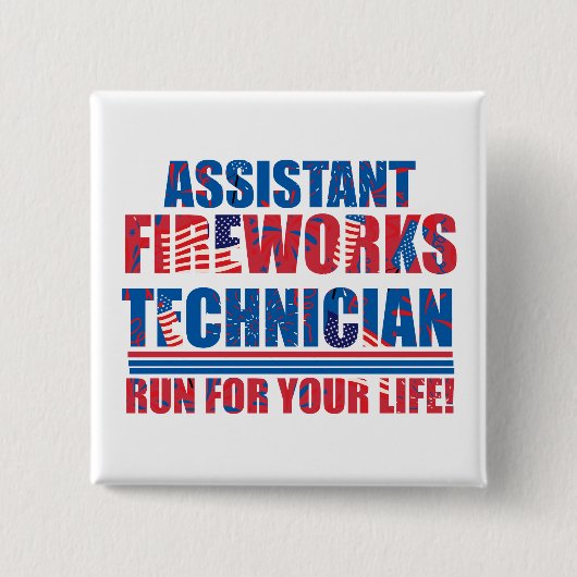 Assistenztechniker am 4. Juli Button (Vorderseite)