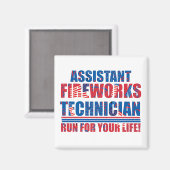 Assistenztechniker am 4. Juli Magnet (Vorderseite/Rückseite)