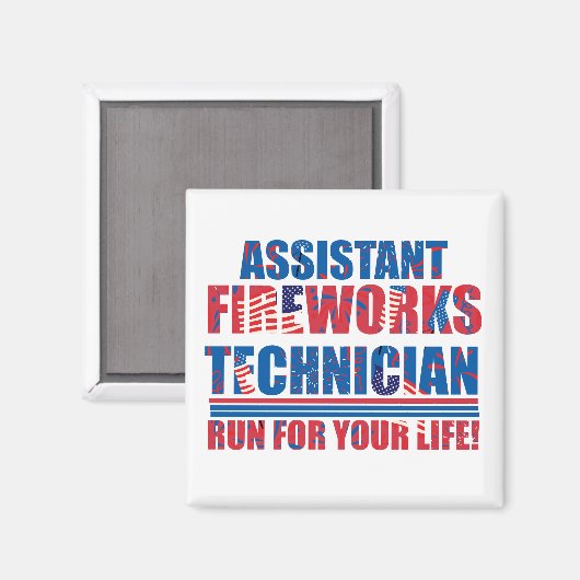 Assistenztechniker am 4. Juli Magnet (Vorderseite/Rückseite)