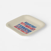 Assistenztechniker am 4. Juli Pappteller (Gewinkelt)