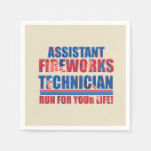 Assistenztechniker am 4. Juli Serviette (Vorderseite)