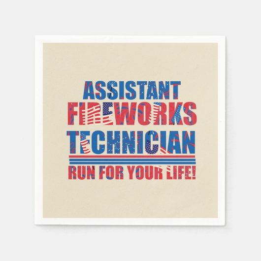 Assistenztechniker am 4. Juli Serviette (Vorderseite)