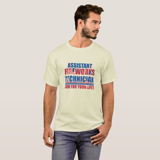 Assistenztechniker am 4. Juli T-Shirt (Vorne ganz)