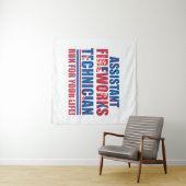 Assistenztechniker am 4. Juli Wandteppich (Beispiel (Horizontal))