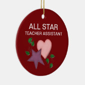 Assistenzverzierung für personalisierte Lehrer Keramik Ornament (Rechts)
