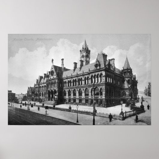 Assize Courts, Manchester, c.1910 Poster (Vorne)